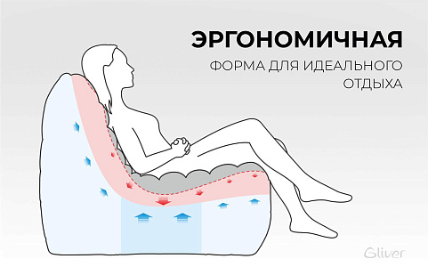 Эргономичная форма дивана ДеФранс